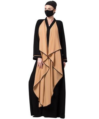 Falling Shrug Dress In Front Open Style Abaya Dress 3