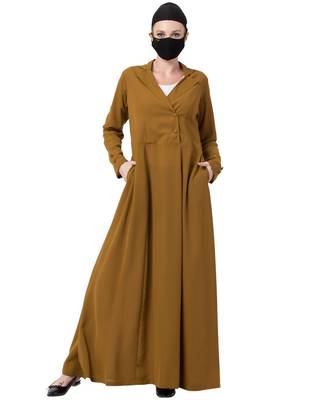 Coat Style Dress With A Belt 1