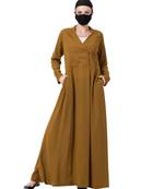 Coat Style Dress With A Belt