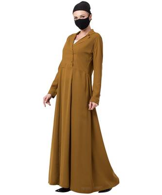 Coat Style Dress With A Belt 2
