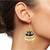 Blue Purple White Gold Meenakari Pearl Enamel Jhumki Earring Women