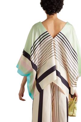 JSDC V-Neck Style Stripped Printed Co-ord Sets Kaftan + Pant For Women 2