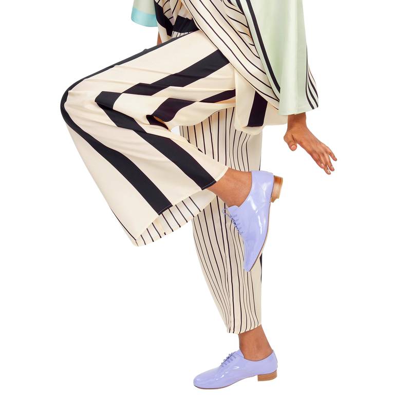 JSDC V-Neck Style Stripped Printed Co-ord Sets Kaftan + Pant For Women