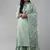 Indo Era Sea Green Embroidered Straight Kurta Sharara With Dupatta Set