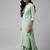Indo Era Sea Green Embroidered Straight Kurta Sharara With Dupatta Set