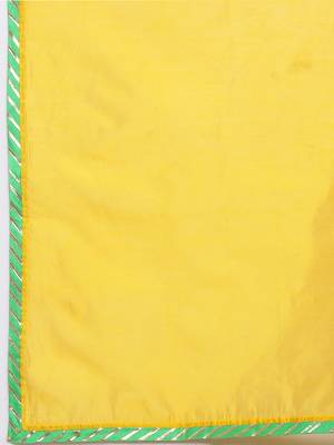 yellow art silk plain   dupatta 3