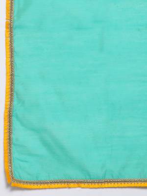 green art silk plain   dupatta 3
