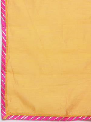 gold art silk plain   dupatta 3
