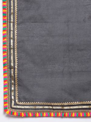 black art silk plain   dupatta 3