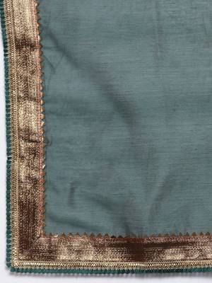 green art silk plain   dupatta 3