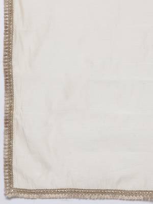white art silk plain   dupatta 3