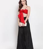 red art silk plain   Blouse