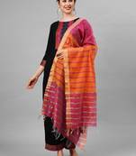 Indo Era Black Solid Kurta Yoke With Palazzo With Ready Made Dupatta Set