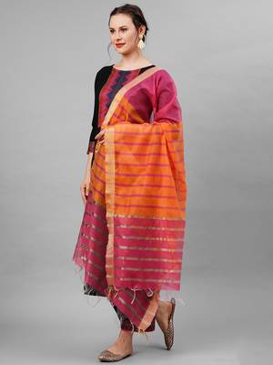 Indo Era Black Solid Kurta Yoke With Palazzo With Ready Made Dupatta Set 4