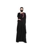 Black Kaftan With Handwork Embellishments And Contrast Piping.