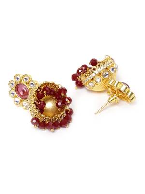 Maroon pearl jewellery 4
