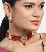 Maroon pearl jewellery