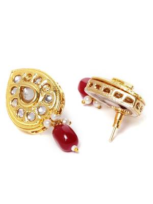 Maroon pearl jewellery 3