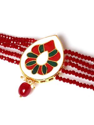 Maroon pearl jewellery 4