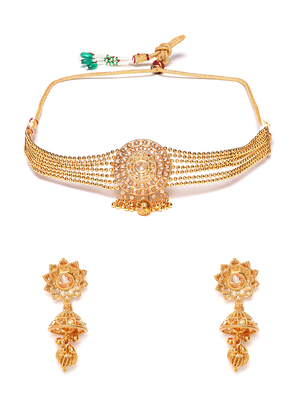 Gold pearl jewellery 2