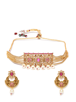 Maroon pearl jewellery 2