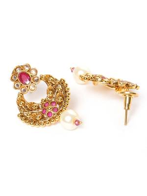 Maroon pearl jewellery 3