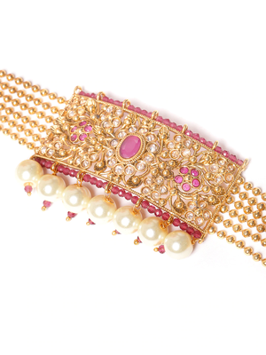 Maroon pearl jewellery 4