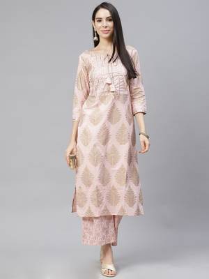 Indo Era red Printed Straight Kurta With Palazzo And Dupatta Set 4
