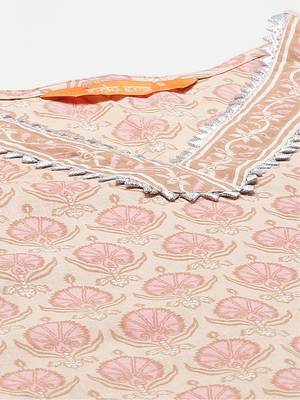 Indo Era red Printed Straight Kurta With Palazzo And Dupatta Set 5