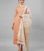 Indo Era red Printed Straight Kurta Palazzo With Dupatta Set