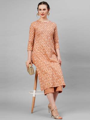 Indo Era red Printed Straight Kurta With Palazzo Set 5