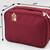 atorakushon   Fabric Cosmetic Bag Makeup Pouch Jewellery  Box Travel Storage Organizer Grooming Kit for Women Maroon