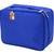 atorakushon   Fabric Cosmetic Bag Makeup Pouch Jewellery Vanity Box Travel Storage Organizer Grooming Kit for Women Blue