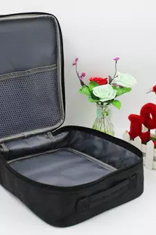 atorakushon   Fabric Travel Shoe Bags Shoe Cover for Travelling Storage Bag Footwear Wardrobe Organizer Pouch (Black)