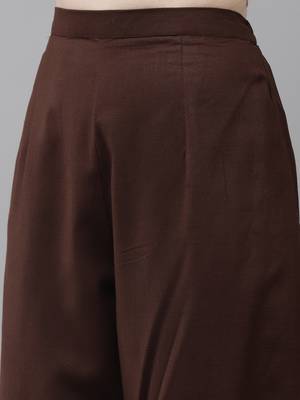 Indo Era Solid Straight Kurta With Palazzo Set 5