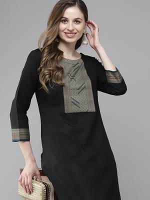 Indo Era Solid Straight Kurta With Palazzo Set 5