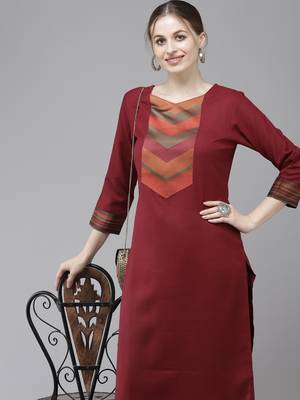 Indo Era Yoke Design Straight Kurta With Palazzo Set 5