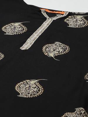Indo Era Printed Straight Kurta With Palazzo Set 5