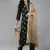 Indo Era Green Embroidered Straight Kurta Palazzo With Dupatta Set