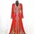 Red Moroccan Kaftan With Sun-proof hijab