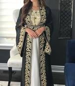 Black and White Festive Kaftan for Women