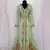 Light Green Moroccan Kaftan with Sun-proof hijab