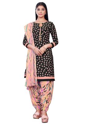 Salwar Studio Women's Pack of 3 Synthetic Printed Unstitched Dress Material Combo 4