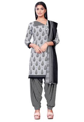 Salwar Studio Women's Pack of 3 Synthetic Printed Unstitched Dress Material Combo 3