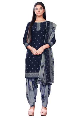 Salwar Studio Women's Pack of 3 Synthetic Printed Unstitched Dress Material Combo 2