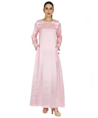 Blue Simple and Elegant Abaya 1