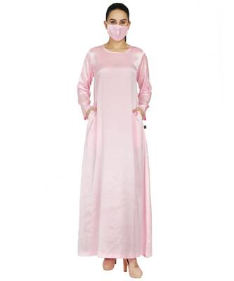Blue Simple and Elegant Abaya 2