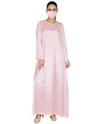 Blue Simple and Elegant Abaya 3