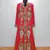 Red Moroccan Kaftan With Sun-proof hijab