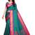Green woven silk saree with blouse